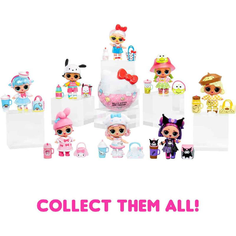 LOL Surprise Banh Búp Bê Mèo Hello Kitty Và Các Bạn 523840-EUC (Giao Mẫu Ngẫu Nhiên)