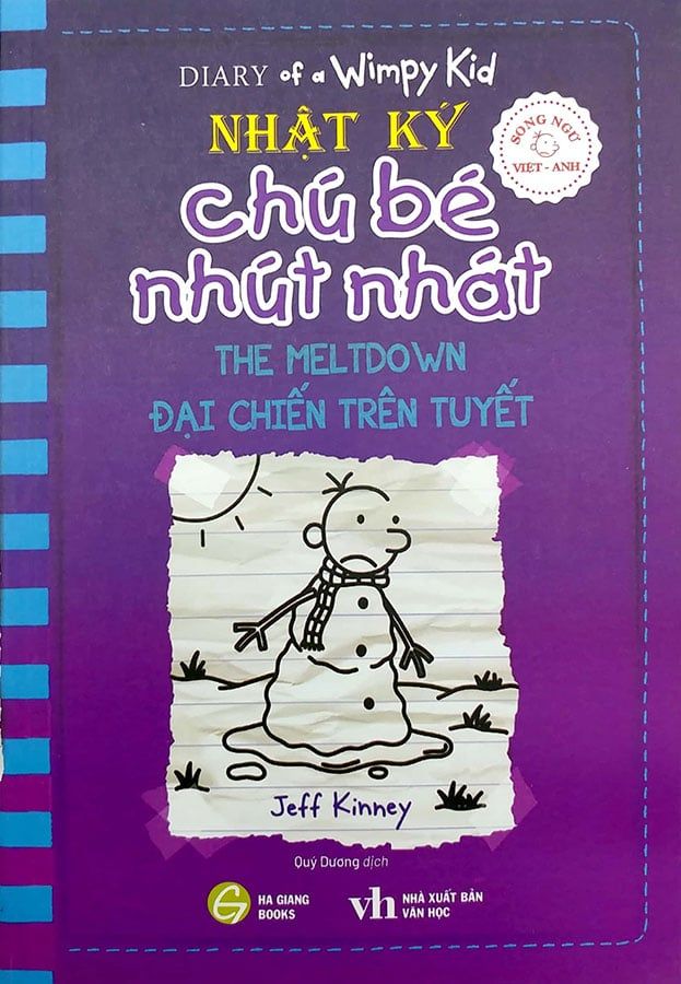 Nhật Ký Chú Bé Nhút Nhát - Tập 13: Đại Chiến Trên Tuyết (Song ngữ Việt-Anh)
