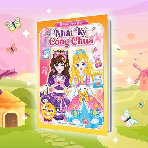 Nhật Ký Công Chúa - Thế Giới Hoạt Hình (150+ Stickers dễ thương)