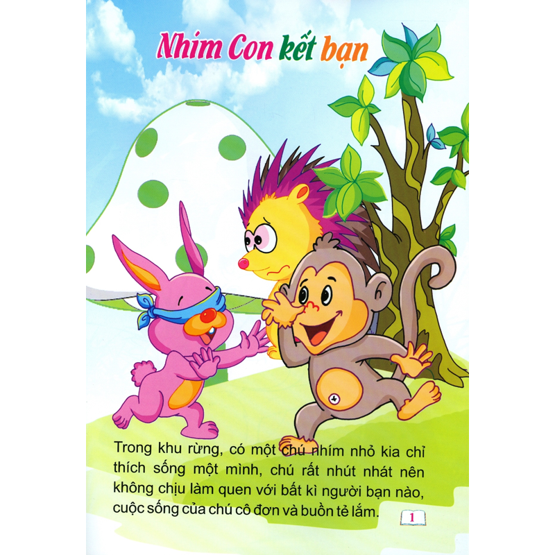 Nhím Con Kết Bạn - Cổ Tích Trăng Non (S.Màu)