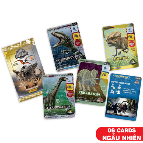 Panini Gói Thẻ Hình Jurassic World Roar (Giao Mẫu Ngẫu Nhiên)