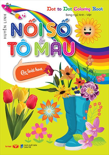 Dot To Dot Coloring Book - Nối Số Và Tô Màu - Các Loài Hoa