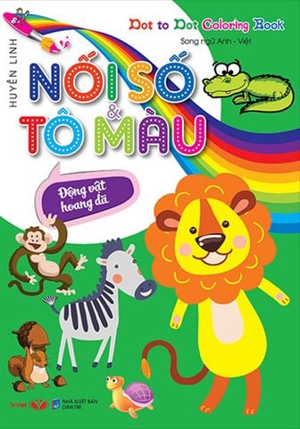 Dot To Dot Coloring Book - Nối Số Và Tô Màu - Động Vật Hoang Dã