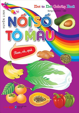Dot To Dot Coloring Book - Nối Số Và Tô Màu - Rau, Củ, Quả