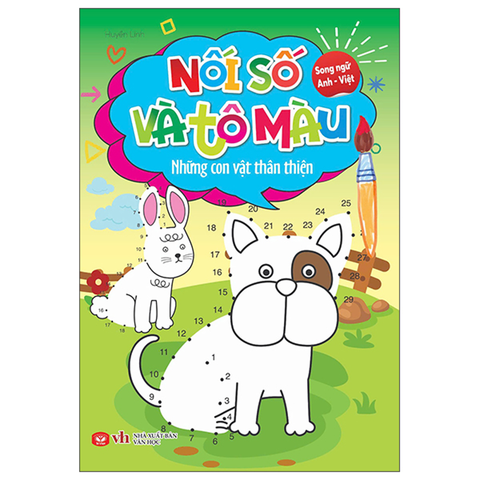 Nối Số Và Tô Màu - Những Con Vật Thân Thiện
