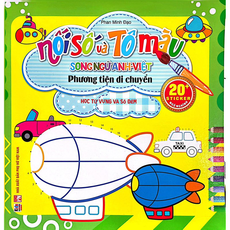 Nối Số Và Tô Màu - Phương Tiện Di Chuyển (SN)