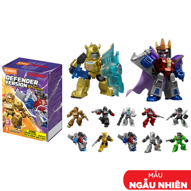 Mô Hình - Transformers - Defender Version 06 - Brutal Fang - Blokees - ET56 (Giao Mẫu Ngẫu Nhiên)