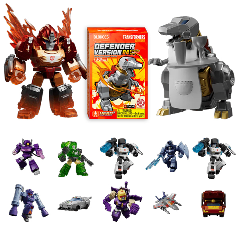 Mô Hình - Transformers - Defender Version 06 - Brutal Fang - Blokees - ET56 (Giao Mẫu Ngẫu Nhiên)
