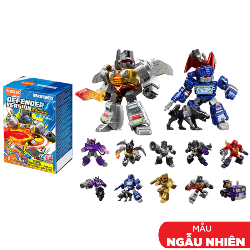 Mô Hình - Transformers - Defender Version 06 - Brutal Fang - Blokees - ET56 (Giao Mẫu Ngẫu Nhiên)