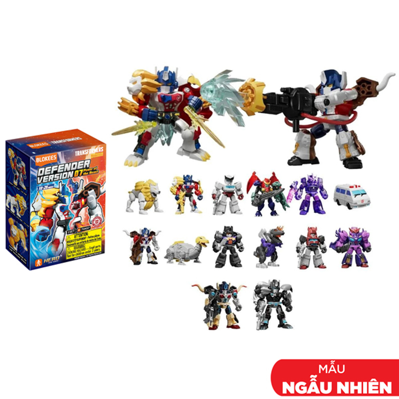 Mô Hình - Transformers - Defender Version 06 - Brutal Fang - Blokees - ET56 (Giao Mẫu Ngẫu Nhiên)