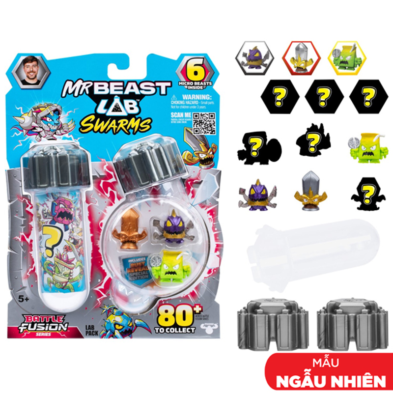 MrBeast Lab Đồ Chơi Phòng Thí Nghiệm Series 4 - 14 Sinh Vật 24875 (Giao Mẫu Ngẫu Nhiên)
