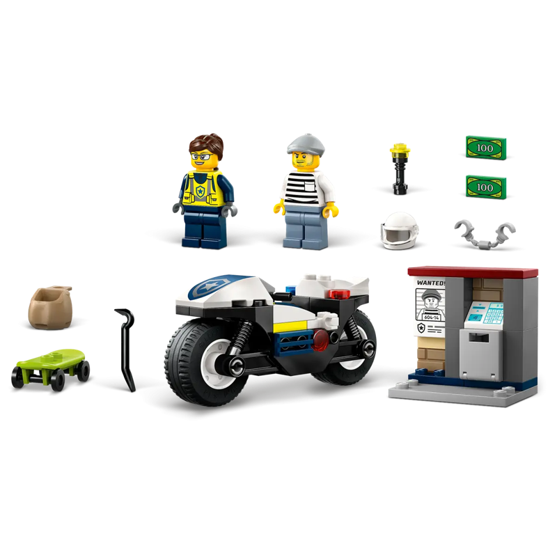 Lego City Đồ Chơi Lắp Ráp Cuộc Đua Truy Bắt Cướp 60455 (Vta)