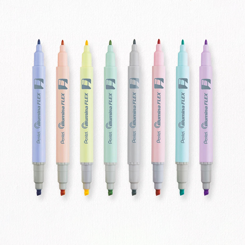 Pentel - SLW11P-CE Bút Nhớ Dòng 2 Đầu Pastel