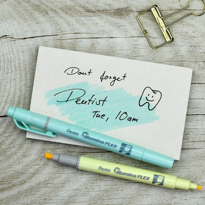 Pentel - SLW11P-CE Bút Nhớ Dòng 2 Đầu Pastel