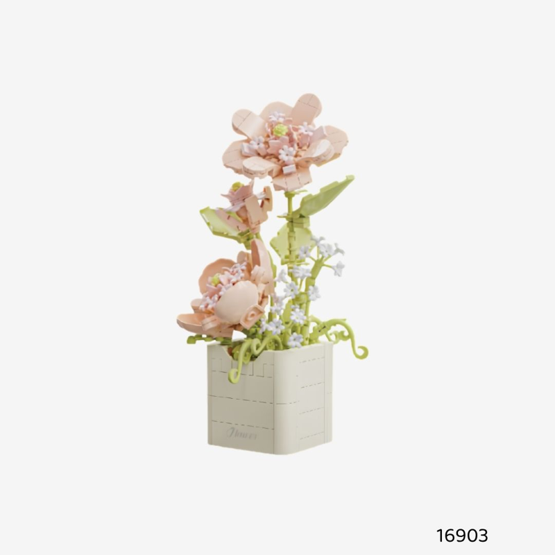 Lắp Ráp Mô Hình Chậu Cây Mini - Chậu Hoa Tiên Nhỏ Ya Wei-16903