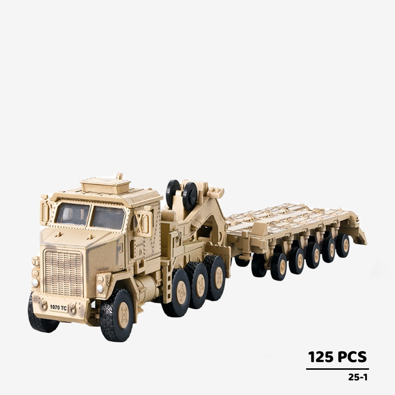 Bộ Mô Hình Xe Bọc Thép Vận Tải M1070 Màu Vàng Tỷ Lệ 1:72 XUJA-25-1