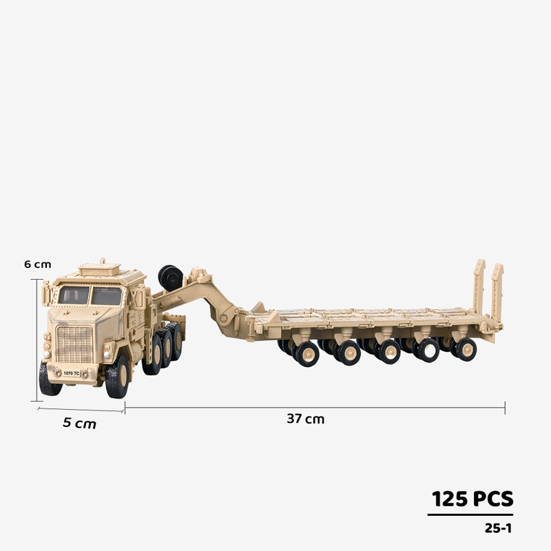 Bộ Mô Hình Xe Bọc Thép Vận Tải M1070 Màu Vàng Tỷ Lệ 1:72 XUJA-25-1