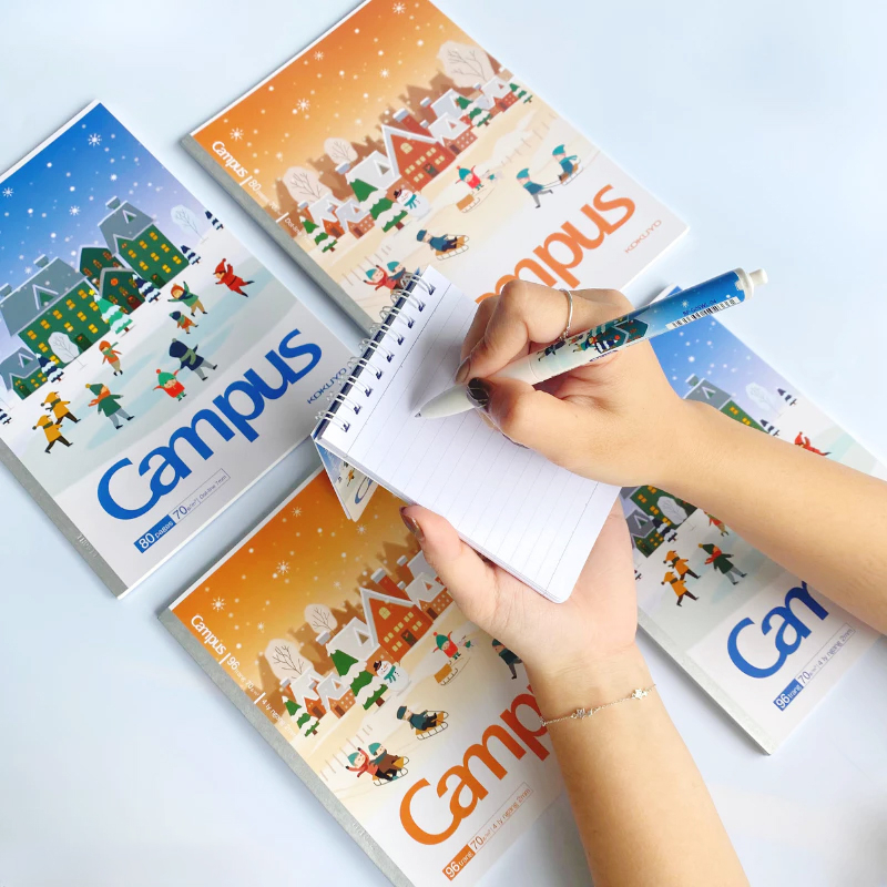 Campus - Sổ Lò Xo Winter Limited Kẻ Ngang RN-B7L160WL-04