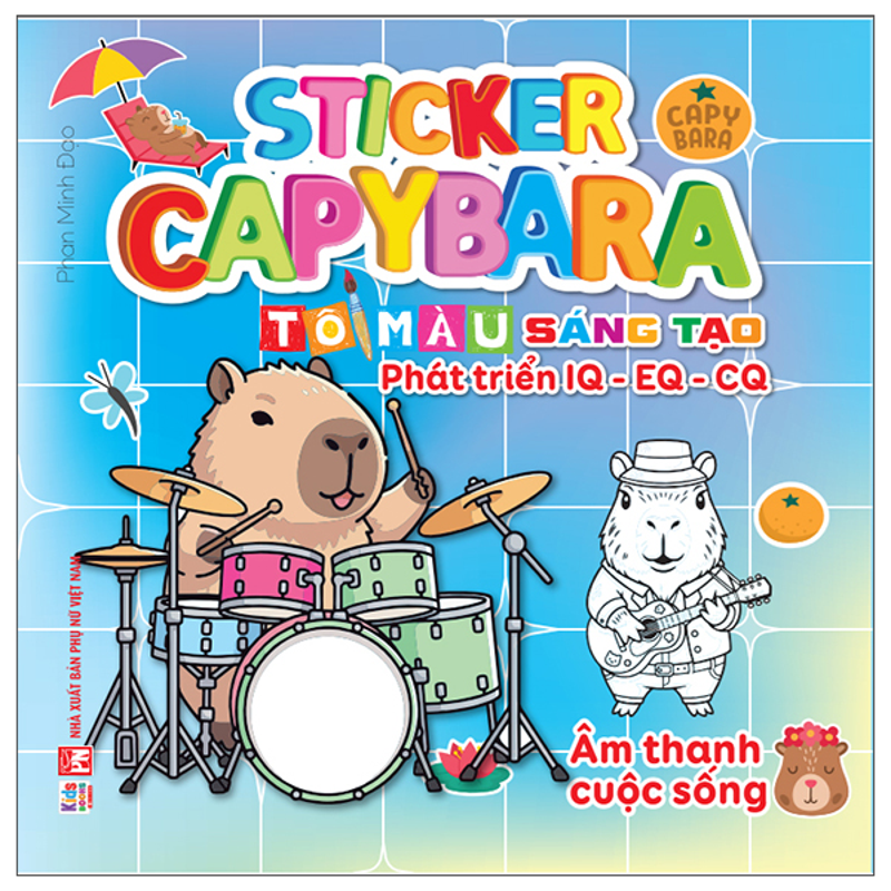 Sticker Capybara - Tô Màu Sáng Tạo Phát Triển IQ EQ CQ - Giấc Mơ Về Tương Lai