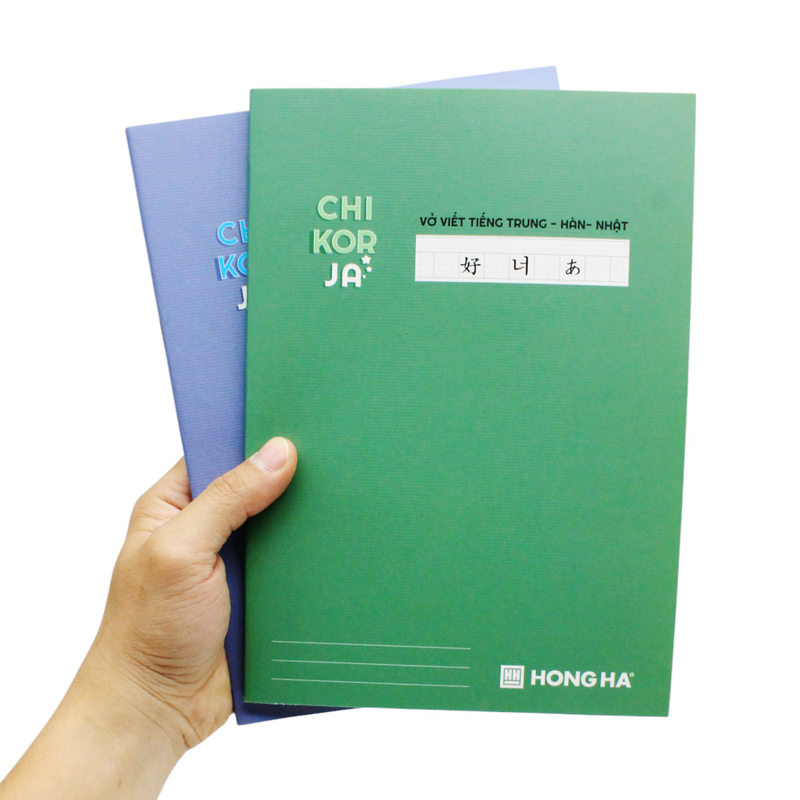 Hồng Hà - Tập Học Ngoại Ngữ Study Chi-Kor-Ja B5 120tr 70gsm Ô Vuông 1467