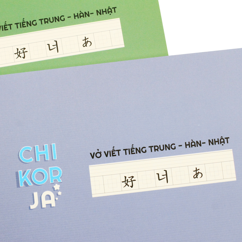Hồng Hà - Tập Học Ngoại Ngữ Study Chi-Kor-Ja B5 120tr 70gsm Ô Vuông 1467