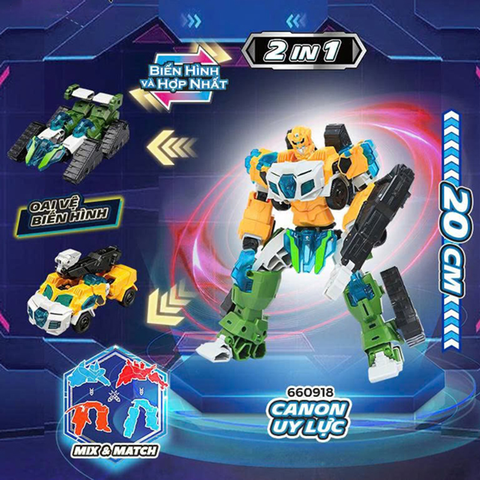 Glory Alliance Robot Cannon Uy Lực Biến Hình Hợp Nhất 2 In 1 660918