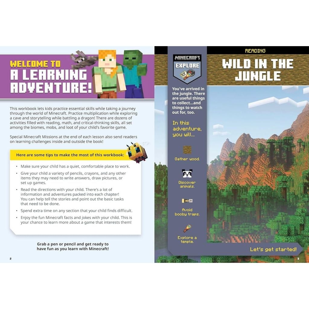 Official Minecraft Workbook: Grade 3
