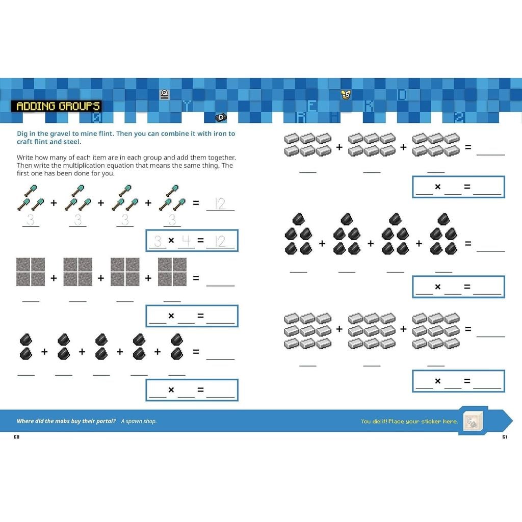 Official Minecraft Workbook: Grade 2
