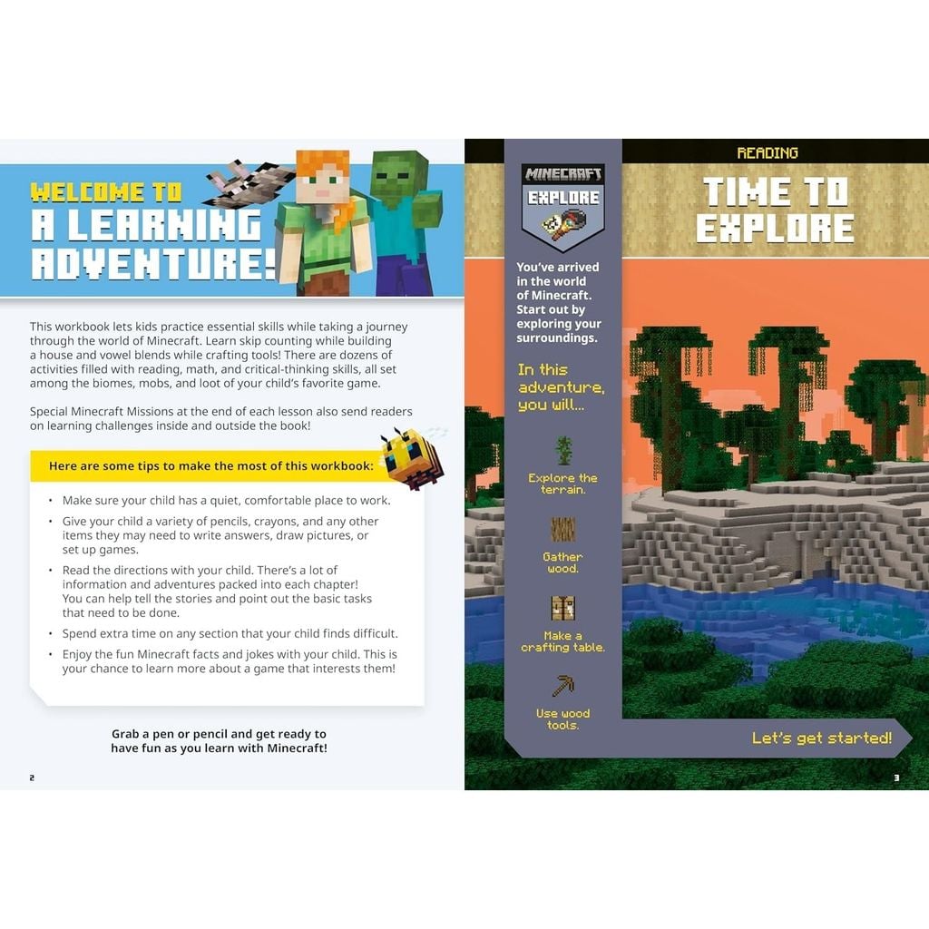 Official Minecraft Workbook: Grade 1