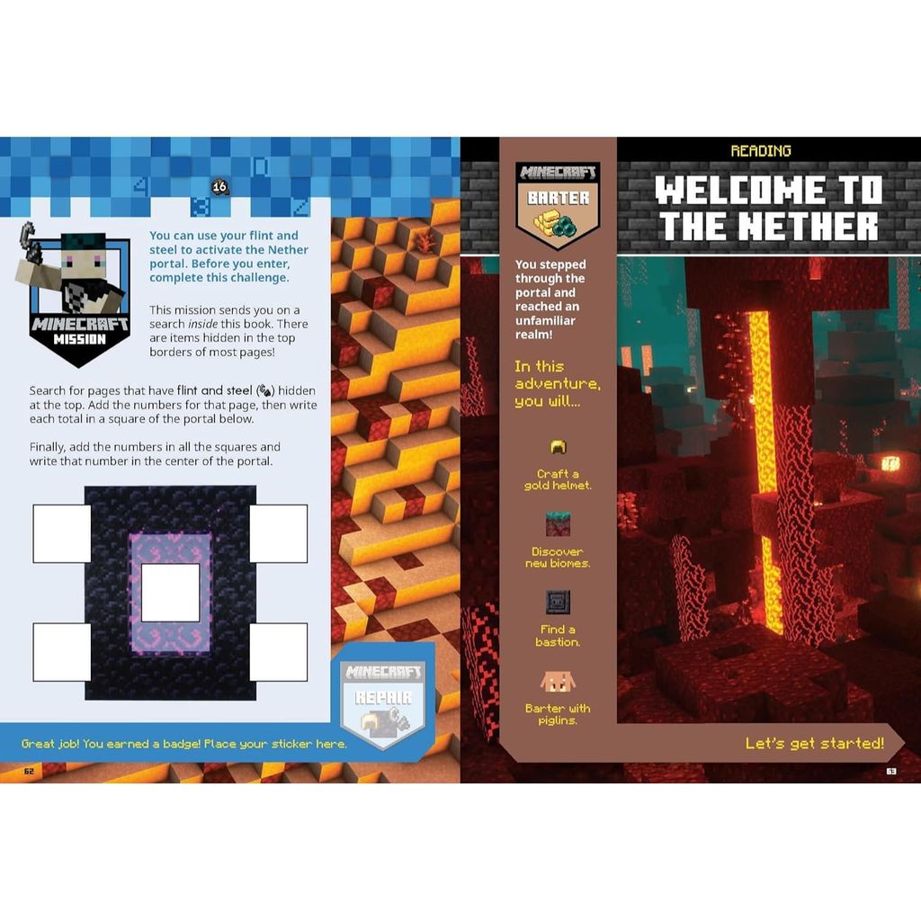 Official Minecraft Workbook: Grade 2