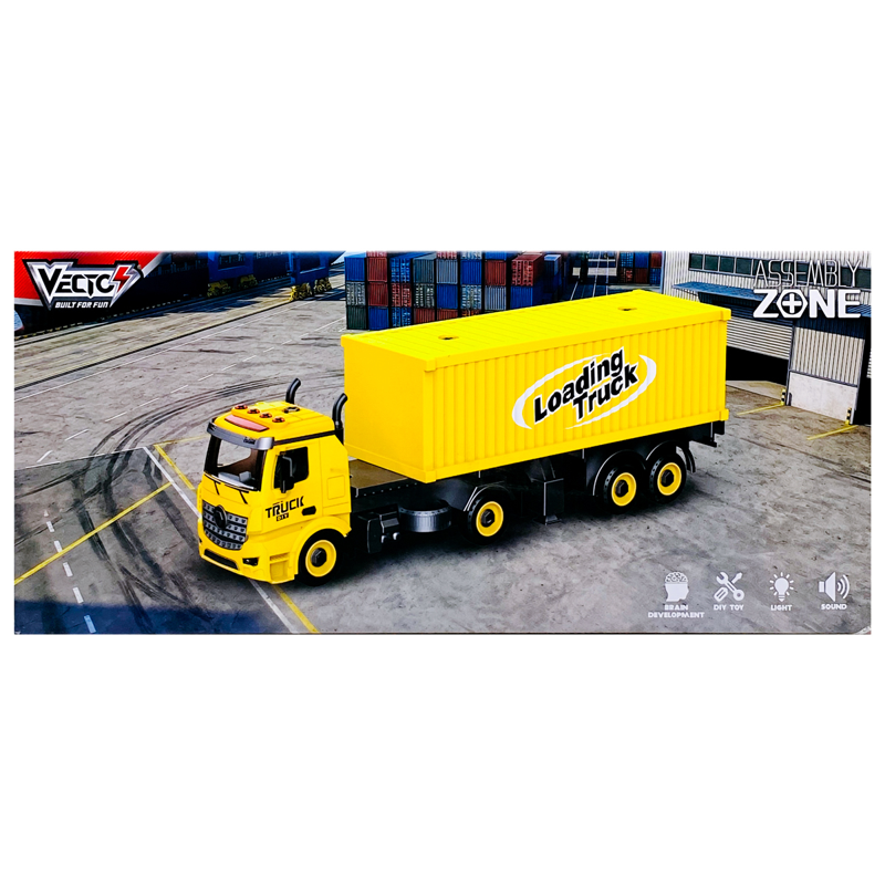 Vecto Đồ Chơi Lắp Ráp Vecto Diy - Xe Tải Thùng Container Vt9086a