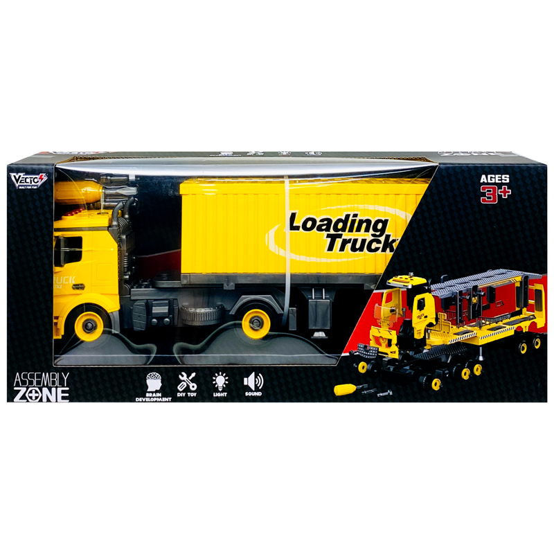 Vecto Đồ Chơi Lắp Ráp Vecto Diy - Xe Tải Thùng Container Vt9086a