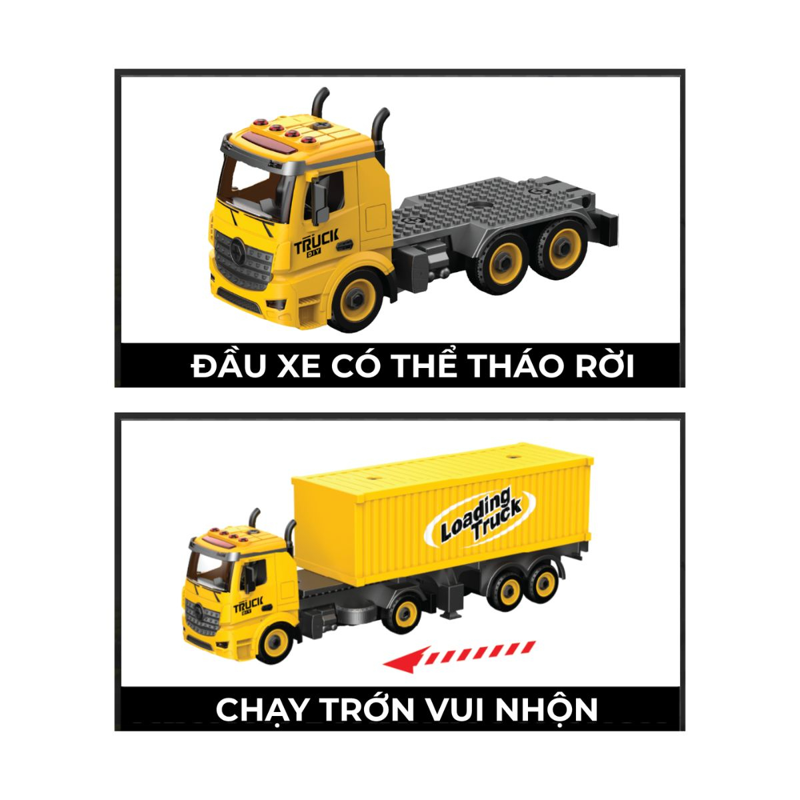 Vecto Đồ Chơi Lắp Ráp Vecto Diy - Xe Tải Thùng Container Vt9086a