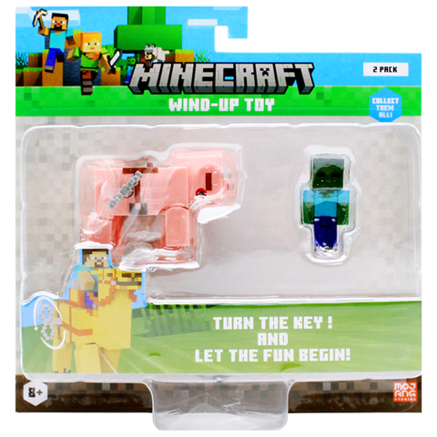Minecraft Pmi Đồ Chơi Minecraft Dây Cót Baby Zombie Cưỡi Heo PIG/MC1014
