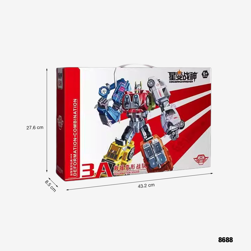 Yuexing Animation- 8688 - Đồ Chơi Biến Hình Biệt Đội Biến Hình Cứu Hộ