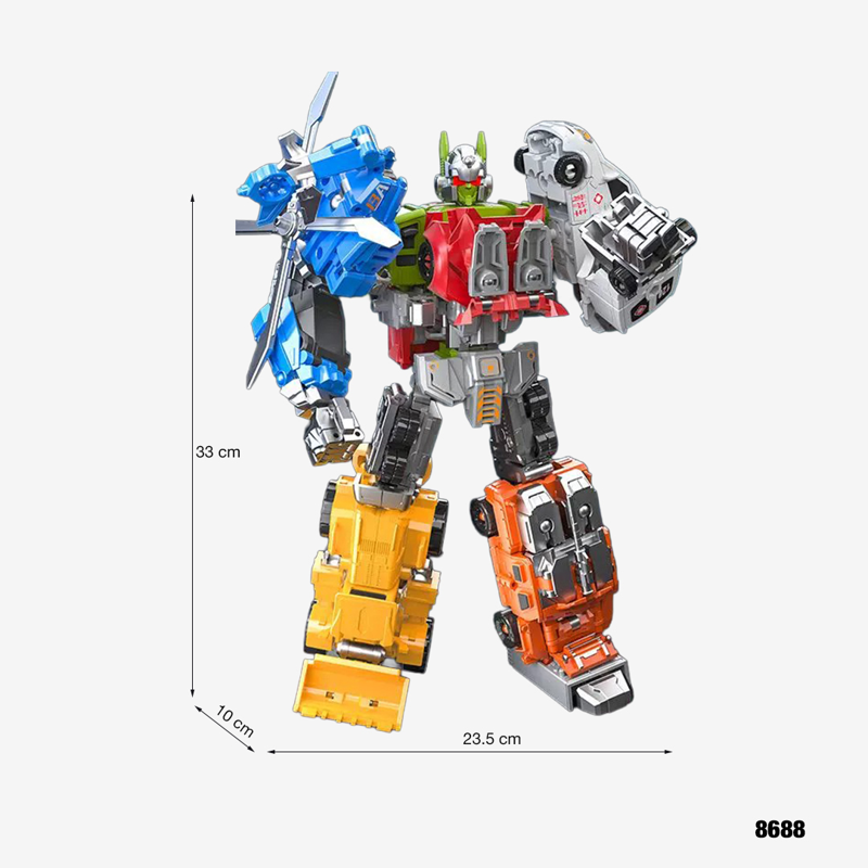 Yuexing Animation- 8688 - Đồ Chơi Biến Hình Biệt Đội Biến Hình Cứu Hộ