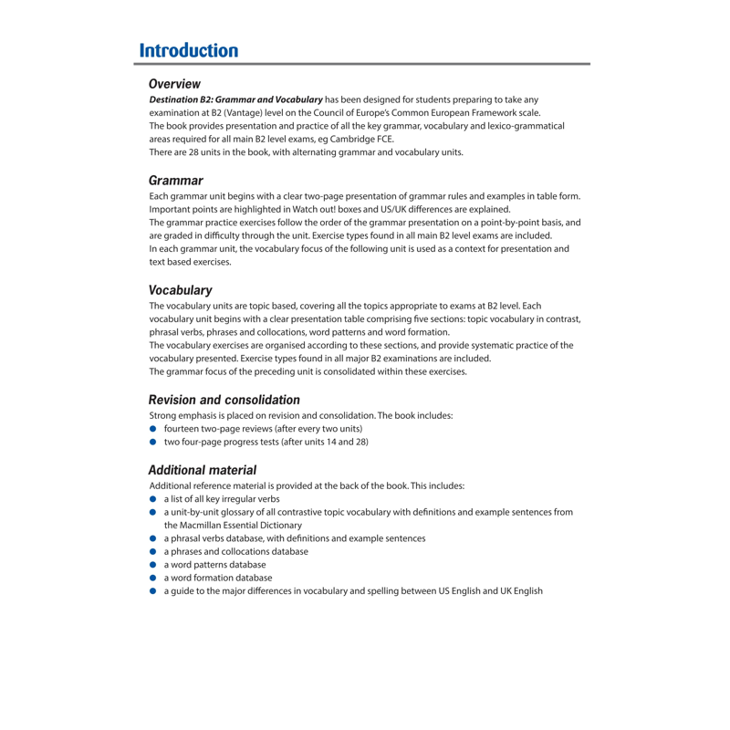 Destination B2 - Grammar & Vocabulary With Answer Key on McBooks App