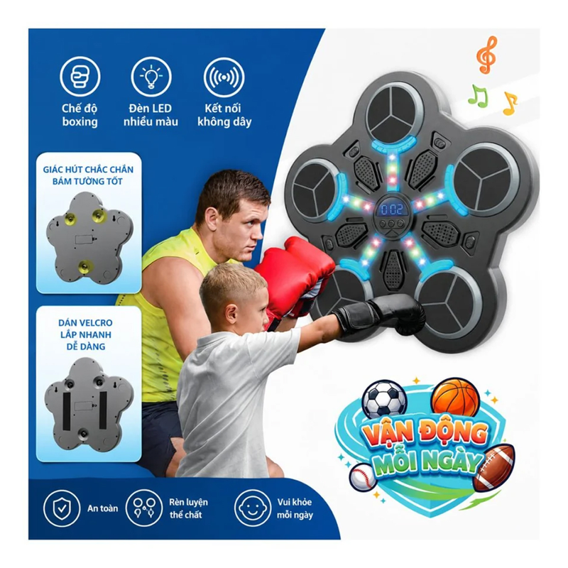 Champion Games Đồ Chơi Đấm Bốc Điện Tử Theo Nhạc Cpg003sp