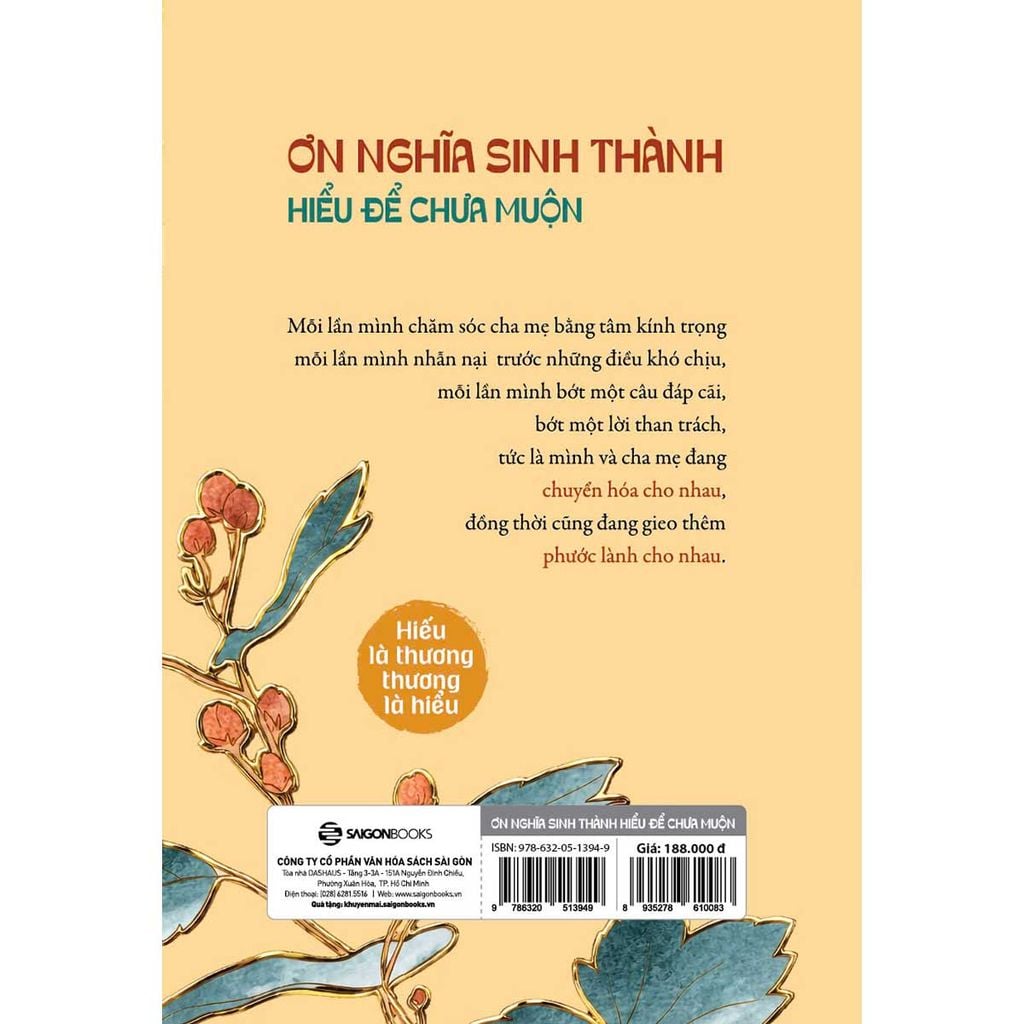 Ơn Nghĩa Sinh Thành - Hiểu Để Chưa Muộn