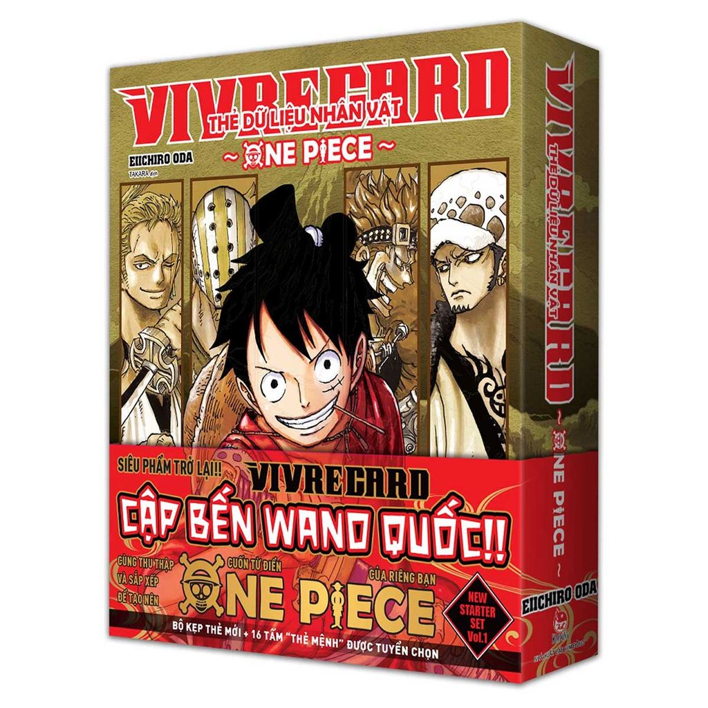 Vivre Card - Thẻ Dữ Liệu Nhân Vật One Piece - New Starter Set - Vol. 1 (Kèm kẹp thẻ)