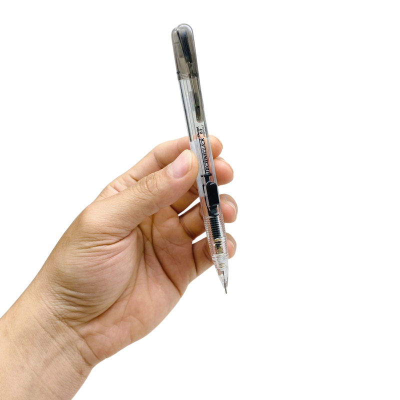 Pentel - Bút Chì Kim Thân Trong Techni Bấm Cạnh, Nét 0.5mm - Đen - PD105T-A-ND