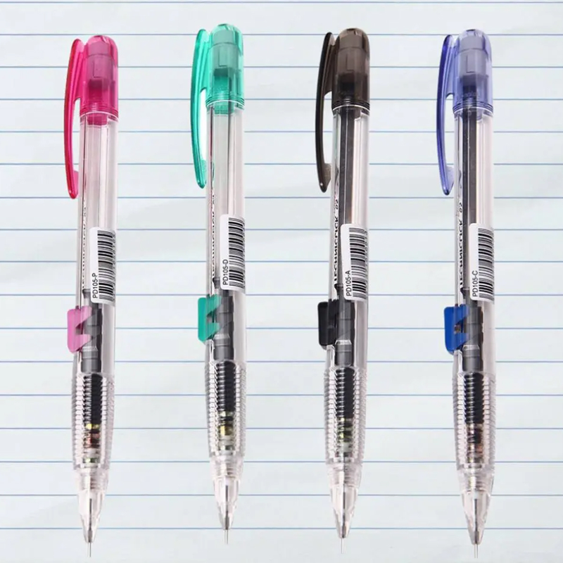 Pentel - Bút Chì Kim Thân Trong Techni Bấm Cạnh, Nét 0.5mm - Đen - PD105T-A-ND