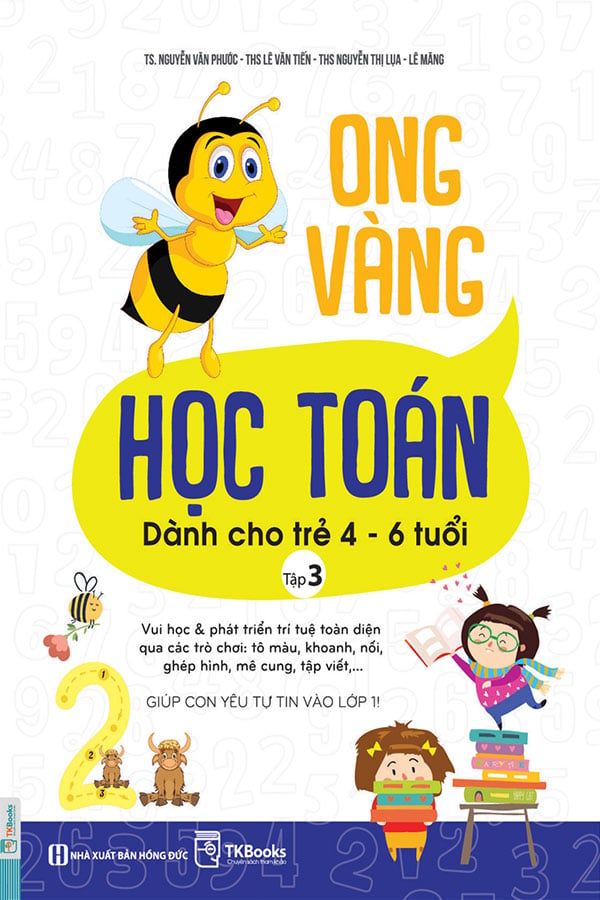 Ong Vàng Học Toán Dành Cho Trẻ 4-6 Tuổi (Tập 3)