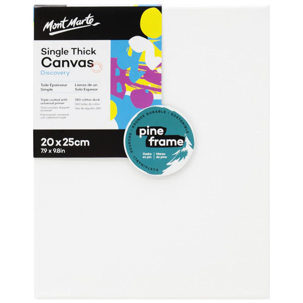 Mont Marte - Canvas 20X25Cm Mm Discovery Canvas Single Thick Cdds2025