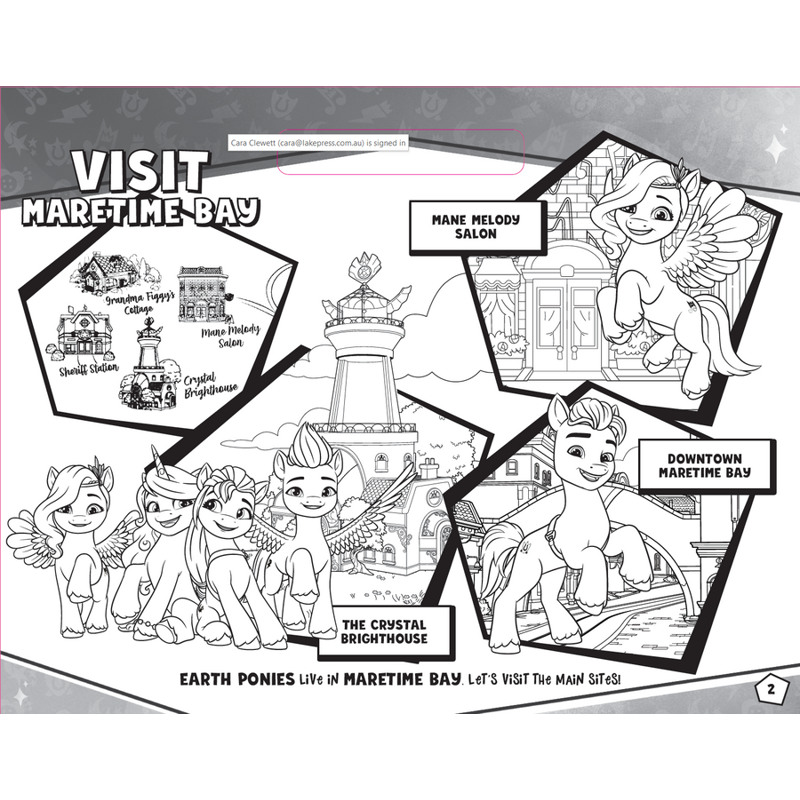 My Little Pony - Giant Activity Pad - Quest Through Equestria_Lake 1224