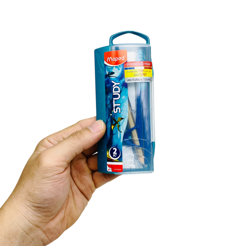 Maped - Hộp Compa Kim Loại Họa Tiết Rồng Kèm Chì Gỗ ET11941501
