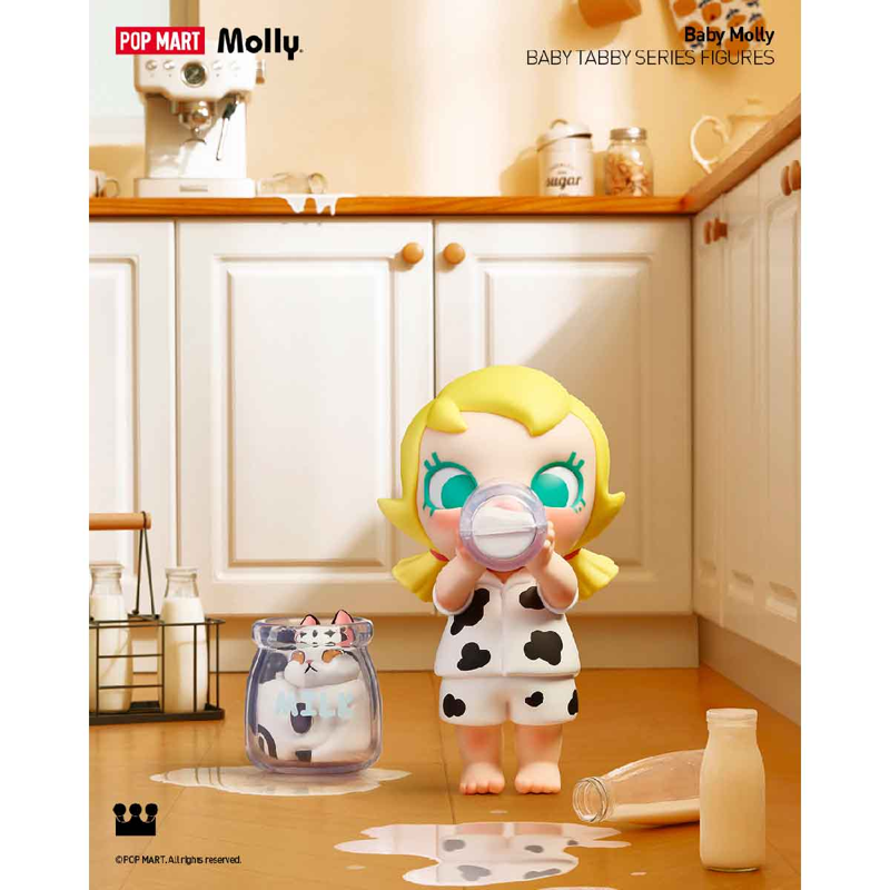 Pop Mart - Mô Hình Baby Molly & Baby Tabby Series Figures (Giao mẫu ngẫu nhiên)