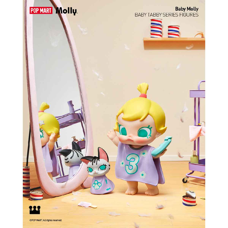 Pop Mart - Mô Hình Baby Molly & Baby Tabby Series Figures (Giao mẫu ngẫu nhiên)