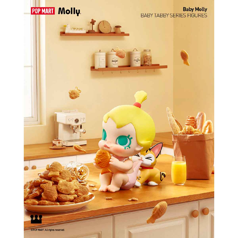 Pop Mart - Mô Hình Baby Molly & Baby Tabby Series Figures (Giao mẫu ngẫu nhiên)