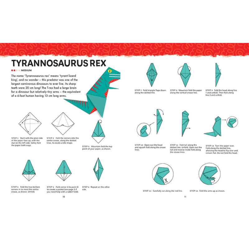 Origami Activity Book - Dinosaurs